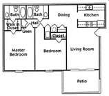 2BR/2BA