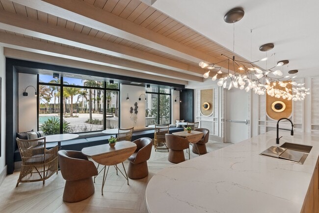 Enjoy light bites and good company as you take in the view from The Club kitchen space