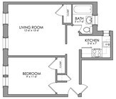 Edgerly 1 Bedroom B 1505
