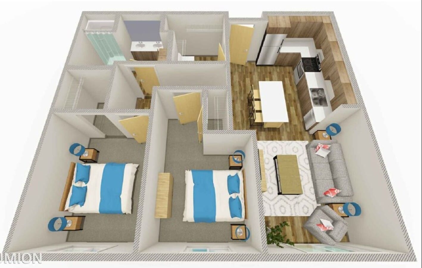 Rail 10 Lofts - Rail 10 Lofts Unidad 2 Bedroom