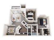 Orcas Classic floor plan Bay Court at Harbour Pointe