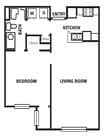 1BR/1BA