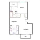 1 Bedroom | 1 Bath | 565 sqft