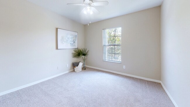 Unwind in our roomy guest bedrooms equipped with multi-speed ceiling fans, designed for your relaxation.