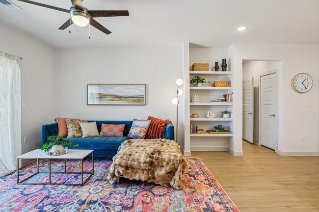 2BR, 2BA - 1,220SF - Living Room - ThreeTwenty at the Vybe