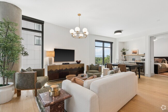 2BR, 2BA - 1,392SF - Living Room - The Parson