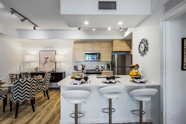 West Phase Kitchen and dining area with hard surface flooring