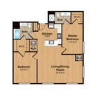 B9 | 2 Bed | 2 Bath floor plan 333 Central