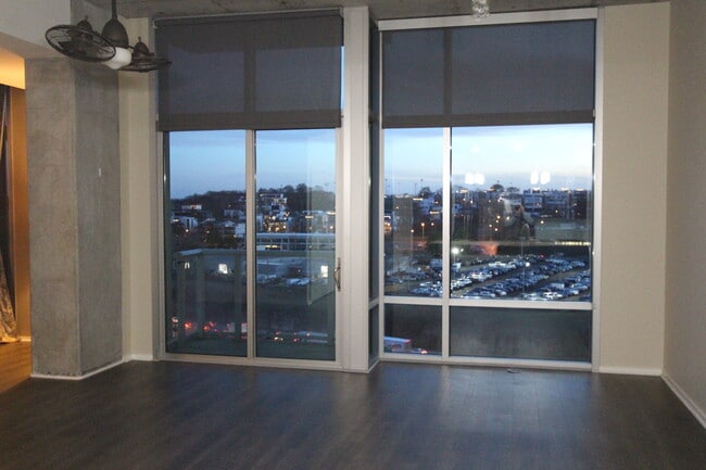 Living room in the evening - 700 12th Ave S Unit 807