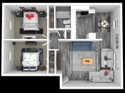Explore this stylish apartment designed for modern living and comfort.