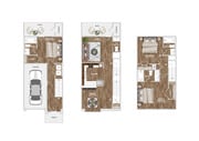 Three level townhome with garage, additional bathrooms, and expanded living space