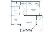 The Georgian - A3 - 1 hab - 1 baño - 800 ft²
