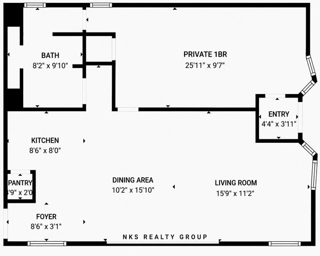 2718 E Grand River Ave Unit 2 private 1BR 1BA