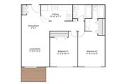 2 Bedrooms / 2 Bathrooms