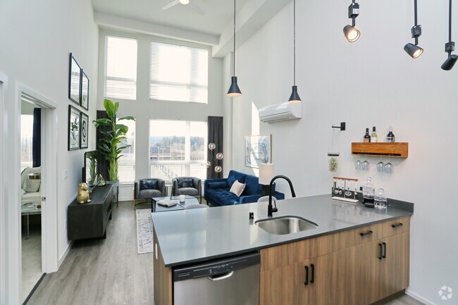 1BR, 1BA + Loft - 937 SF