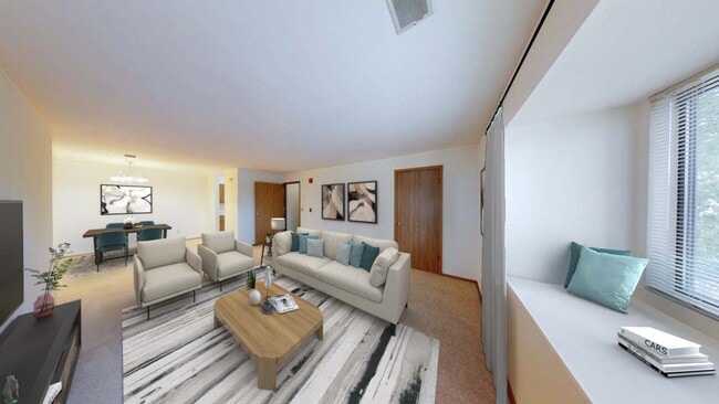Phase 1 - 1 Bed - Living room