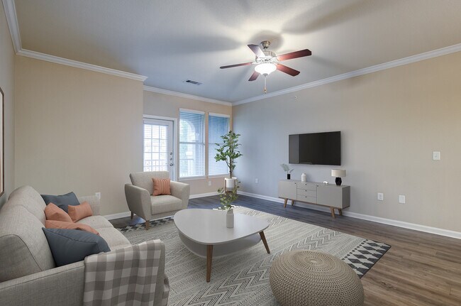 Spacious Living Room - Sixteen50 at Lake Ray Hubbard Apartments
