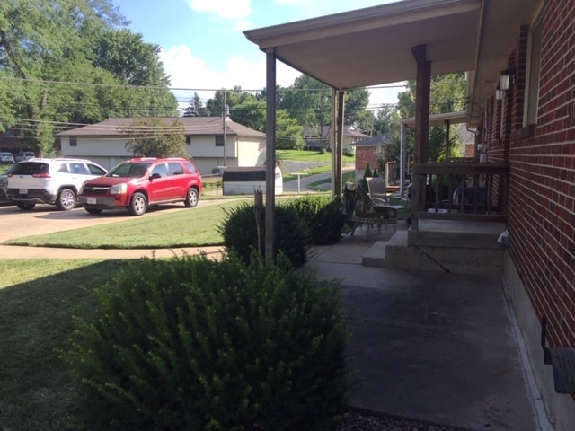 Unit 1's patio. - 12601 Blue Ridge Ext Unit 1