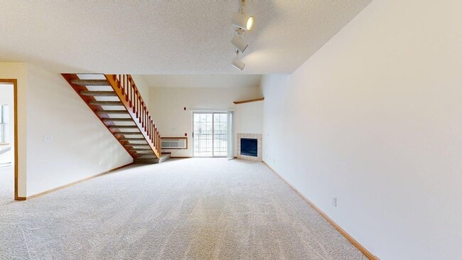 2 Bedroom Loft Living Area with Fireplace