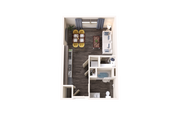 Studio Apartment with Spacious Living Area