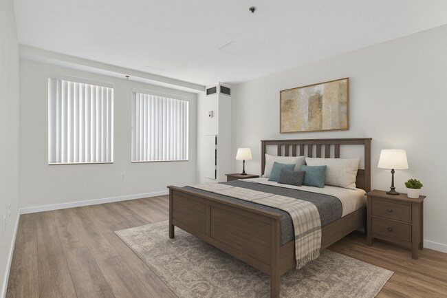 Primary bedroom (virtual staging)) - 950 Massachusetts Ave Unit 106