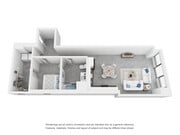 Branch - 1 Bed, 1 Bath, 903 sq. ft.