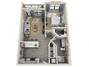Floor plans are artist’s rendering. All dimensions are approximate. Actual product and specifications may vary in dimension or detail. Not all features are available in every apartment. Prices and availability are subject to change.