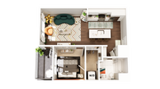 A1 floor plan The Boulevard a Broadstone Community