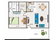 1BR/1BA
