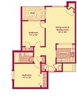 2BR/1BA