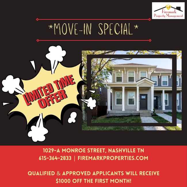 MOVE IN SPECIAL: $1,000 OFF FIRST MONTHS R... - MOVE IN SPECIAL: $1,000 OFF FIRST MONTHS R... House