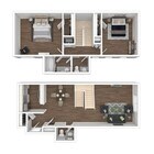 West Wind - The Catamaran - 2 Bed, 1.5 Bath, Townhome, 1097 sq. ft.