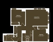 2BR/1BA