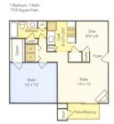 1 BR/1BA