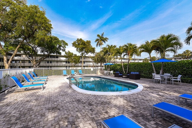 Outdoor Pool with Seating Options