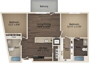 Selwyn floor plan Ayrsley Lofts