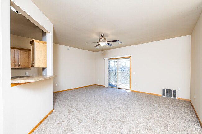 2BR, 2BA - 1,380SF - Living Room - Prairie Stone Commons