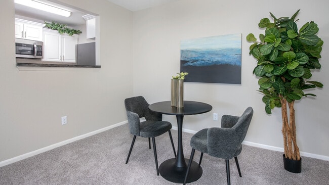 Enjoy convenient dining areas with ample counter space for meal prep and entertaining, professionally operated by Highlands Vista Group.