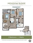 Explore the elegant layout of the Piedmont at Meadow Ridge, featuring spacious living areas and modern amenities.