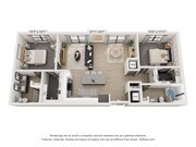 Explore this elegant apartment layout, optimized for style and comfort.
