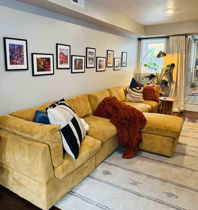 Living room - 105 S Durham St Townhome