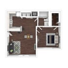 1 Bedroom, 1 Bath - 705 sq. ft.