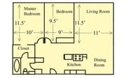 2BR/1BA