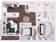 Midpoint West - 2B Floorplan