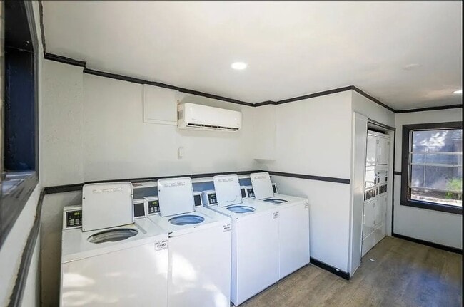Experience the convenience of on-site laundry facilities at The WerX. This modern space offers efficiency and comfort, perfect for busy lifestyles. Upgrade your living experience today—schedule a tour to see it for yourself!