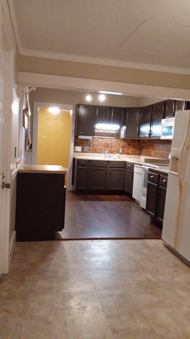 Kitchen from dining nook