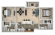 Plano de planta 3D B3