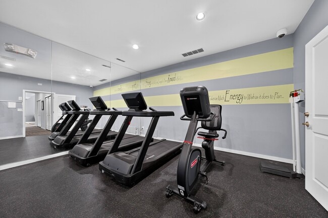 24-hour fitness center at Eastwood Village Apartments in Clinton Township, MI.