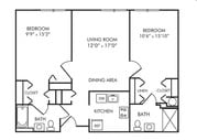 2BR/2BA