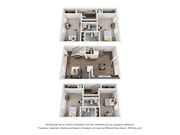 Explore the sleek design of this duplex, offering generous living spaces and modern amenities.